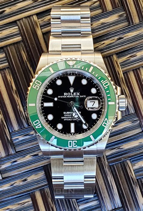 bracciale rolex submariner verde|rolex submariner 126610lv review.